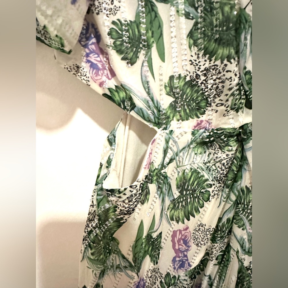 Maje Green and Purple Floral Maxi Dress - Picture 14 of 16